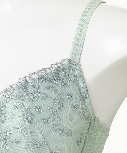 tutuanna（チュチュアンナ）の「[永遠のブラ]クラシカルエミリーブラ&ショーツセット(大きな胸を小さく見せるタイプ)(Fカップ)（ブラ&ショーツ・レディース・ピンク/ブラック/クリーム/セージグリーン/ホワイト・F70/F75/F80）」の8枚目の写真