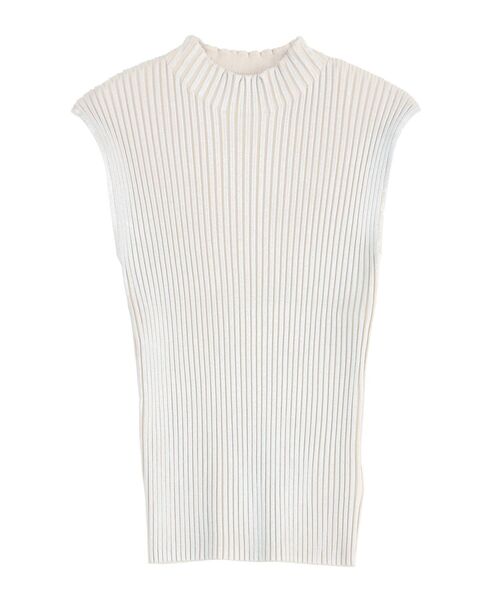 LAGUNAMOON（ラグナムーン）の「フォイルリブニットプルオーバー（ニット/セーター・レディース・ブラック/シルバー/ゴールド・FREE）」の3枚目の写真