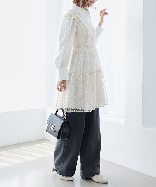 MAJESTIC LEGON(マジェスティックレゴン)の「パールチェーンクラシカルバッグ(ショルダーバッグ・レディース・ブラック系その他/ブラック系その他2/ブラック・FREE)」の10枚目の写真