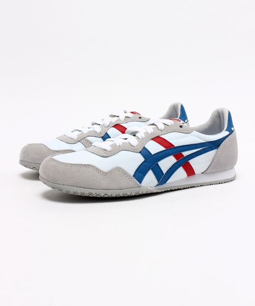 Onitsuka Tiger(オニツカタイガー)の「【Onitsuka Tiger】SERRANO(スニーカー・レディース・ホワイト×ブルー・23/23.5/24.5/24/25)」の1枚目の写真