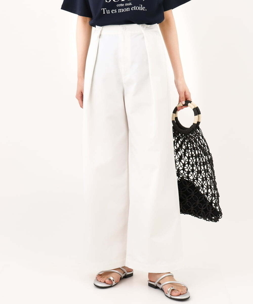 a.v.v（アーヴェヴェ）の「【洗える】チノタックワイドパンツ（チノパンツ・レディース・ベージュ/アイボリー・40/36/38/42/34）」の15枚目の写真