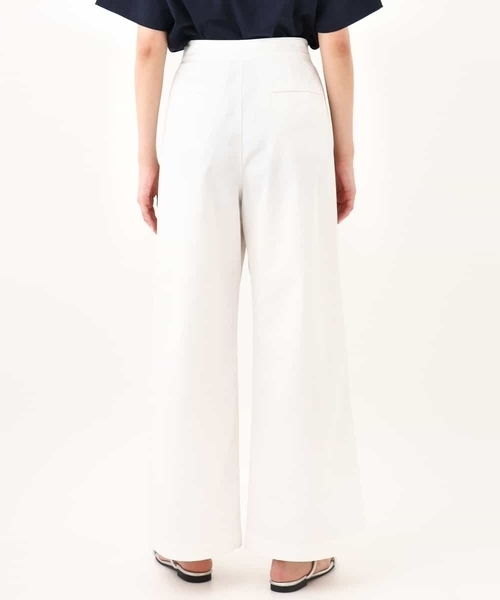 a.v.v（アーヴェヴェ）の「【洗える】チノタックワイドパンツ（チノパンツ・レディース・ベージュ/アイボリー・40/36/38/42/34）」の8枚目の写真