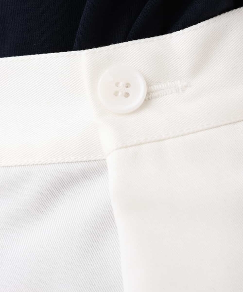 a.v.v（アーヴェヴェ）の「【洗える】チノタックワイドパンツ（チノパンツ・レディース・ベージュ/アイボリー・40/36/38/42/34）」の3枚目の写真