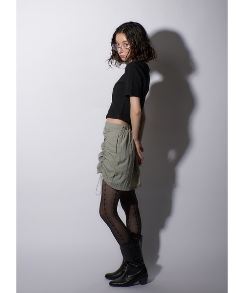 Adoon plain(アドーンプレーン)の「ネックリボンTシャツ(Tシャツ/カットソー・レディース・ブラック/ホワイト/レッド/サックスブルー・FREE)」の20枚目の写真