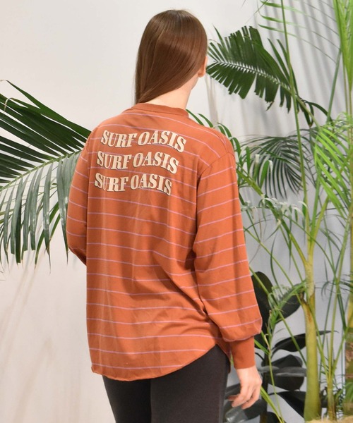 ROXY(ロキシー)の「ROXY/ロキシー ロンT RLT244044(Tシャツ/カットソー・レディース・ブラック/オフホワイト/ライトブラウン・L/M)」の16枚目の写真