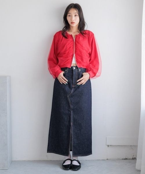 willyページ セール】チュールドッキングカーディガン 138852（カーディガン