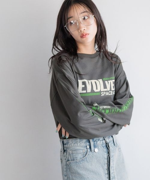 LOWRYS FARM(ローリーズファーム)の「FIRMロゴカコウTシャツLS 144278(Tシャツ/カットソー・レディース・オフホワイト/グレー・FREE)」の17枚目の写真