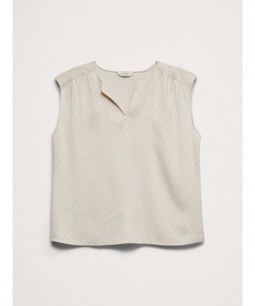BANANA REPUBLIC FACTORY STORE(バナナリパブリック ファクトリーストア)の「BANANA REPUBLIC FACTORY STORE キャップスリーブ ブラウス(シャツ/ブラウス・レディース・ホワイト/ブラック/ブラウン/マルチ/ブラック系その他/ブラック系その他2/ラベンダー/その他/グリーン/オフホワイト・XS/S/M/L)」の14枚目の写真