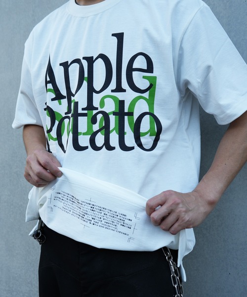 JAM HOME MADE（ジャムホームメイド）の「アップル Tシャツ（Tシャツ/カットソー・メンズ・ブラック/ホワイト・S/M/L/XL）」の8枚目の写真