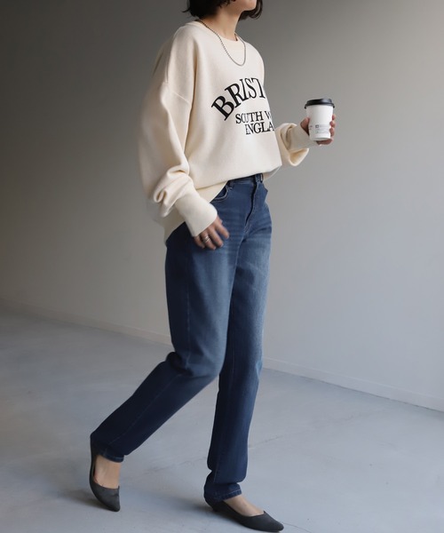 HUG.U（ハグユー）の「ゆるフィットスキニーデニム（デニムパンツ・レディース・インディゴブルー/ダークインディゴブルー/ライトインディゴブルー/ワンウォッシュ・S(レギュラー丈)/S(トール丈)/M(レギュラー丈)/M(トール丈)/L(レギュラー丈)/L(トール丈)/LL(レギュラー丈)/LL(トール丈)）」の7枚目の写真