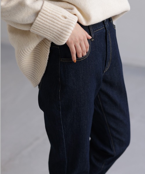 HUG.U（ハグユー）の「ゆるフィットスキニーデニム（デニムパンツ・レディース・インディゴブルー/ダークインディゴブルー/ライトインディゴブルー/ワンウォッシュ・S(レギュラー丈)/S(トール丈)/M(レギュラー丈)/M(トール丈)/L(レギュラー丈)/L(トール丈)/LL(レギュラー丈)/LL(トール丈)）」の15枚目の写真