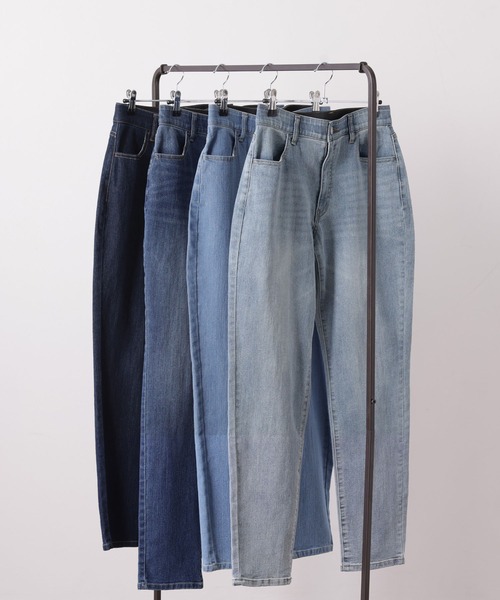 HUG.U（ハグユー）の「ゆるフィットスキニーデニム（デニムパンツ・レディース・インディゴブルー/ダークインディゴブルー/ライトインディゴブルー/ワンウォッシュ・S(レギュラー丈)/S(トール丈)/M(レギュラー丈)/M(トール丈)/L(レギュラー丈)/L(トール丈)/LL(レギュラー丈)/LL(トール丈)）」の19枚目の写真