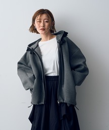 美品　Editt by YECCA VECCA フェイクレザーレイヤードブルゾン 美品Editt by YECCA VECCA フェイクレザーレイヤードブルゾン
