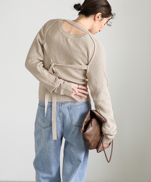 セール】リブニットボレロセットトップス（ニット/セーター