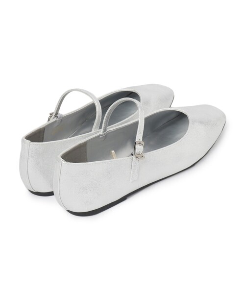 SHOO・LA・RUE（シューラルー）の「◆華やかな光沢！メタリックメリージェーン（パンプス・レディース・ブラック/シルバー・35/45）」の7枚目の写真