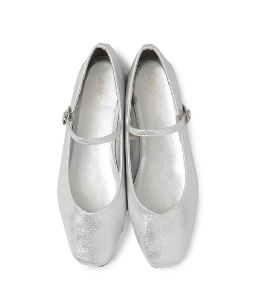 SHOO・LA・RUE（シューラルー）の「◆華やかな光沢！メタリックメリージェーン（パンプス・レディース・ブラック/シルバー・35/45）」の6枚目の写真