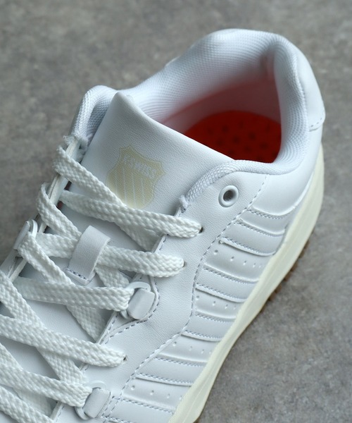 美品 26㎝◎K-SWISS レザースニーカー ブラック レインボーライン Amazon | (ケースイス)K-SWISS レザーシューズ レザースニーカー