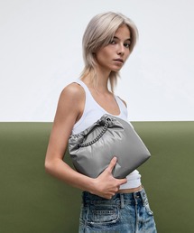 CHARLES&KEITH トートバッグ　グレー Sansa サンサ クラシックダブルハンドルトートバッグ - グレー
