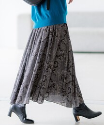 23区 ペイズリー柄 ティアードスカート 美品 23区｜ニジュウサンクのスカート（ペイズリー柄）通販 - ZOZOTOWN