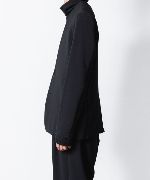 ATTACHMENT(アタッチメント)の「PE ストレッチ ダブルクロス カラーレスジャケット / PE STRETCH DOUBLE CLOTH COLLARLESS JKT(ノーカラージャケット・メンズ・ブラック/グレー系1/ライトグレー系・1/2/3)」の17枚目の写真