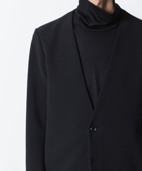 ATTACHMENT(アタッチメント)の「PE ストレッチ ダブルクロス カラーレスジャケット / PE STRETCH DOUBLE CLOTH COLLARLESS JKT(ノーカラージャケット・メンズ・ブラック/グレー系1/ライトグレー系・1/2/3)」の14枚目の写真