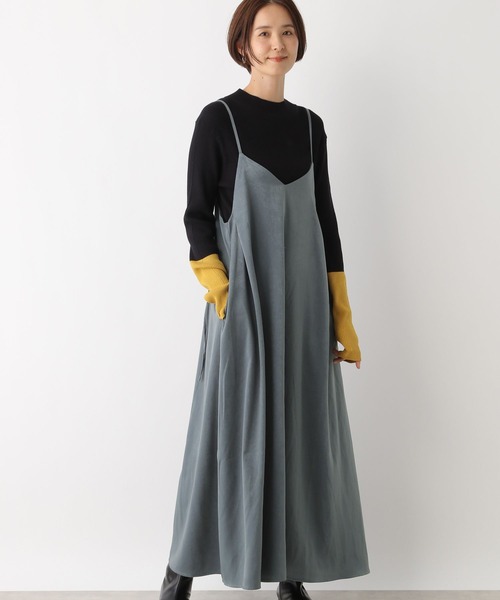 LEPSIM(レプシィム)の「2WAYキャミワンピース 133338(ワンピース・レディース・アイボリー/ブラック/ブルー/カーキブラウン/チャコールグレー・FREE)」の10枚目の写真