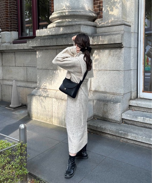 lawgy（ラウジー）の「3way vest set choco chip op / 3wayベストセットチョコチップワンピ（ワンピース・レディース・クリーム/アイボリー・FREE）」の7枚目の写真