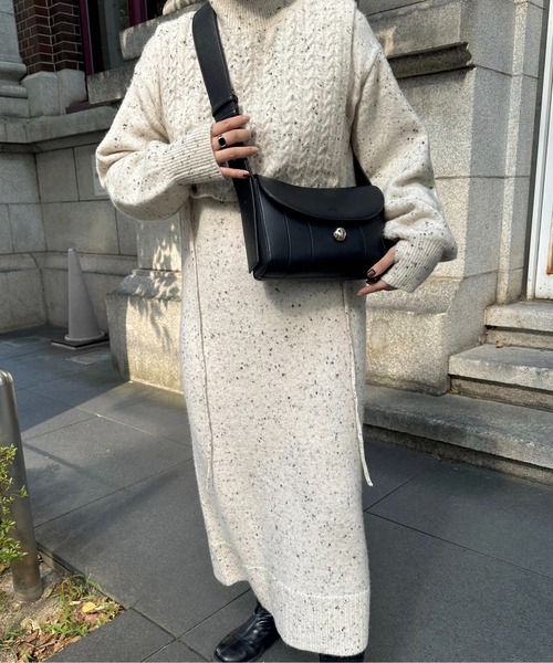 lawgy（ラウジー）の「3way vest set choco chip op / 3wayベストセットチョコチップワンピ（ワンピース・レディース・クリーム/アイボリー・FREE）」の8枚目の写真