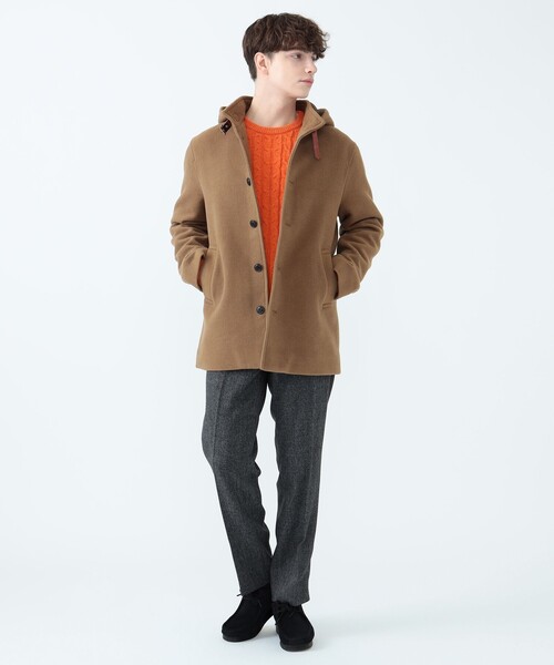 BEAMS HEART(ビームスハート)の「シャークスキン スラックス(チノパンツ・メンズ・チャコールグレー/ブラウン系その他2・SMALL/MEDIUM/LARGE)」の3枚目の写真