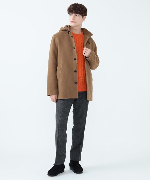 BEAMS HEART(ビームスハート)の「シャークスキン スラックス(チノパンツ・メンズ・チャコールグレー/ブラウン系その他2・SMALL/MEDIUM/LARGE)」の4枚目の写真