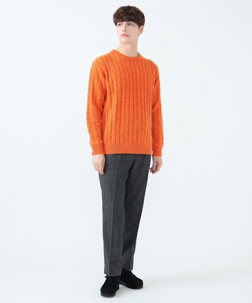 BEAMS HEART(ビームスハート)の「シャークスキン スラックス(チノパンツ・メンズ・チャコールグレー/ブラウン系その他2・SMALL/MEDIUM/LARGE)」の6枚目の写真