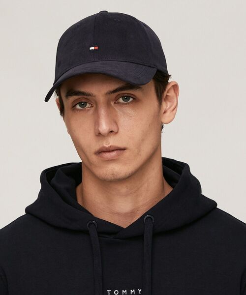 TOMMY HILFIGER（トミーヒルフィガー）の「エッセンシャルフラッグキャップ（キャップ・レディース・ネイビー・FREE）」の2枚目の写真