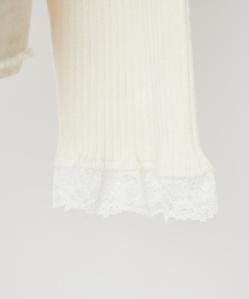 one after another NICE CLAUP（ワンアフターアナザーナイスクラップ）の「レースボレロカーディガン（カーディガン/ボレロ・レディース・ホワイト/ブラウン/ピンク/ブラック・FREE）」の11枚目の写真