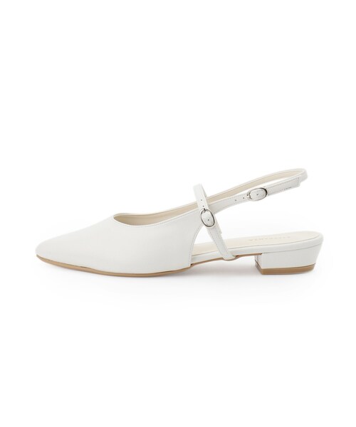 ESPERANZA(エスペランサ)の「バックストラップフラットパンプス(パンプス・レディース・アイボリー/ブラック・S/M/L/LL)」の5枚目の写真