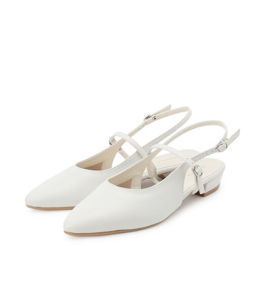ESPERANZA(エスペランサ)の「バックストラップフラットパンプス(パンプス・レディース・アイボリー/ブラック・S/M/L/LL)」の3枚目の写真