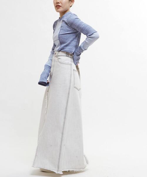 CONVERSE TOKYO（コンバーストウキョウ）の「【HL】DENIM SLIT SKIRT（デニムスカート・レディース・ホワイト/グレー・MEDIUM/SMALL）」の17枚目の写真