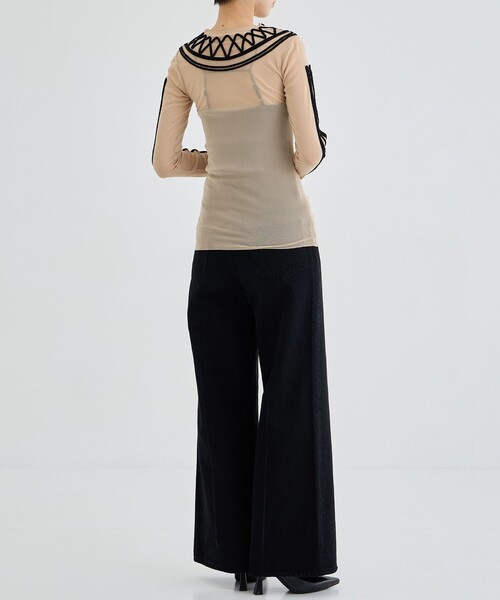 【新品】FUMIE TANAKA フミエタナカ mesh giza long t FUMIE TANAKA（フミエタナカ）の「【FUMIE=TANAKA/フミエタナカ