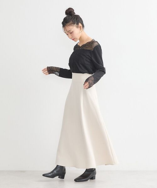 earth music&ecology（アースミュージックアンドエコロジー）の「バックレースアップスカート（スカート・レディース・ブラウン/グレー/ブラック/アイボリー・S/M）」の11枚目の写真