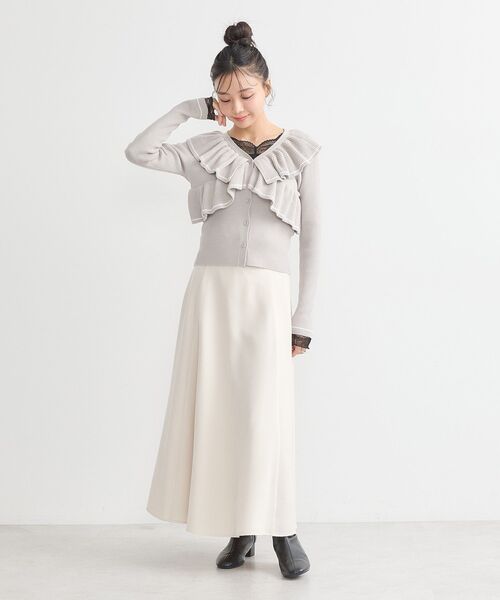 earth music&ecology（アースミュージックアンドエコロジー）の「バックレースアップスカート（スカート・レディース・ブラウン/グレー/ブラック/アイボリー・S/M）」の14枚目の写真