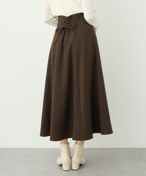 earth music&ecology（アースミュージックアンドエコロジー）の「バックレースアップスカート（スカート・レディース・ブラウン/グレー/ブラック/アイボリー・S/M）」の22枚目の写真