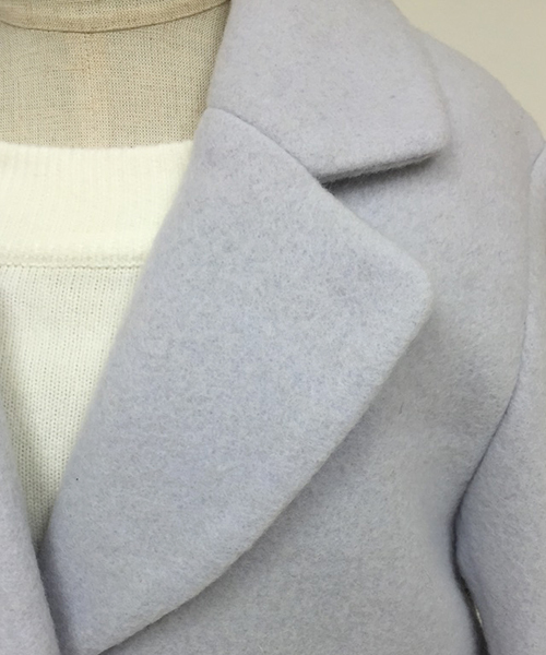 one after another NICE CLAUP（ワンアフターアナザーナイスクラップ）の「【Ray1月号掲載 ナイスクラップ】ウールチェスターコート（チェスターコート・レディース・サックスブルー/キャメル/グレー/ブラック・MEDIUM/LARGE）」の8枚目の写真