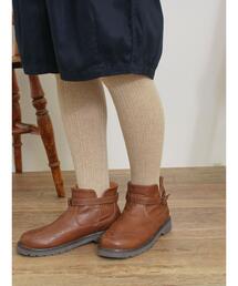 Samansa Mos2 | 変則リブタイツ(ソックス/靴下)