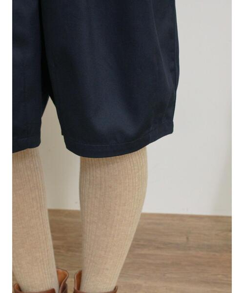 Samansa Mos2（サマンサ モスモス）の「変則リブタイツ（ソックス/靴下・レディース・チャコールグレー/ベージュ/パープル・F）」の7枚目の写真