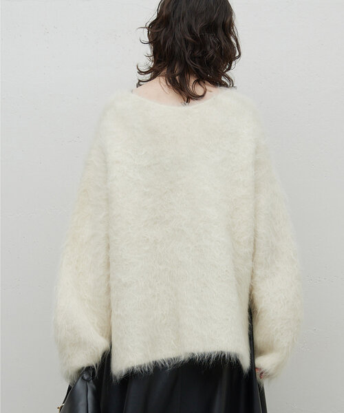 GALLARDAGALANTE（ガリャルダガランテ）の「スーリーアルパカプルオーバー（ニット/セーター・レディース・ホワイト/ブルー・FREE）」の6枚目の写真