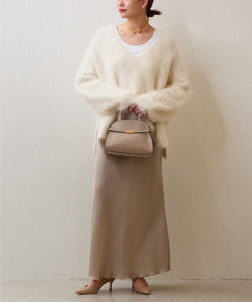 GALLARDAGALANTE（ガリャルダガランテ）の「スーリーアルパカプルオーバー（ニット/セーター・レディース・ホワイト/ブルー・FREE）」の15枚目の写真