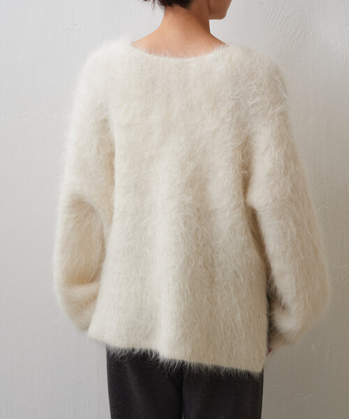 GALLARDAGALANTE（ガリャルダガランテ）の「スーリーアルパカプルオーバー（ニット/セーター・レディース・ホワイト/ブルー・FREE）」の21枚目の写真