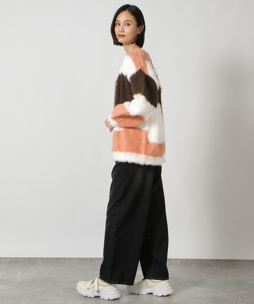 ★エクセルーラ6個セット★ セール】インターシャ配色カーディガン / 150985（カーディガン/ボレロ