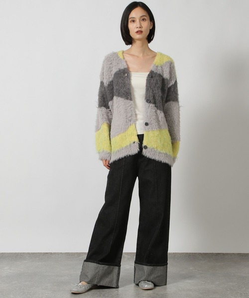 セール】インターシャ配色カーディガン / 150985（カーディガン