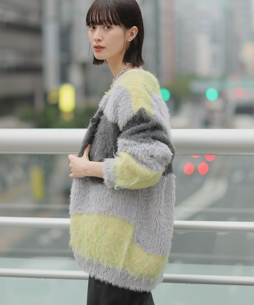 セール】インターシャ配色カーディガン / 150985（カーディガン