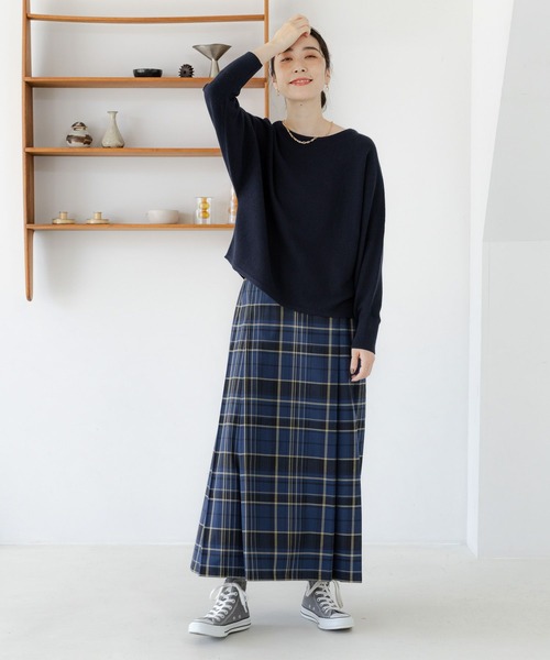 studio CLIP（スタディオクリップ）の「【3シーズンシリーズ】12ゲージアソートドルマンプルオーバー（ニット/セーター・レディース・オフホワイト/ネイビー/マスタード/ライトグレー/レッド/ライトグリーン・FREE）」の20枚目の写真